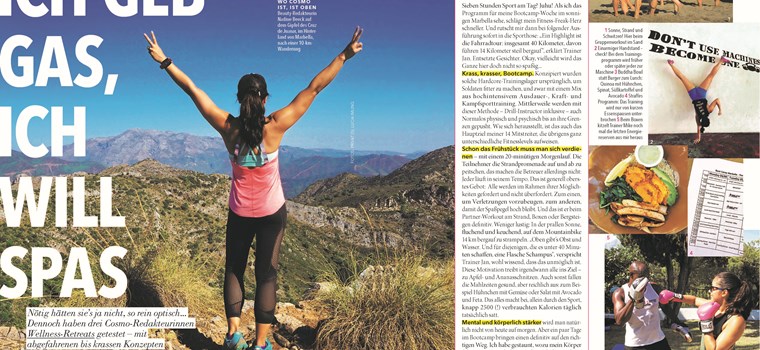 Boot Camp Marbella featured in Cosmopolitan magazine